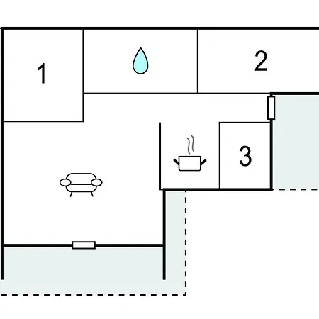 Σπίτι διακοπών In With Kitchen